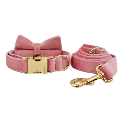Velvet Dog Collar with Free Engrave