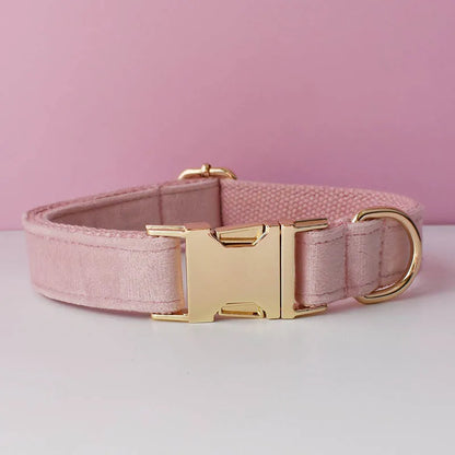 Velvet Dog Collar with Free Engrave