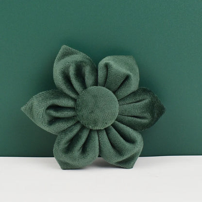 Personalized Engrave Velvet Dog Collar Harness Leash Set